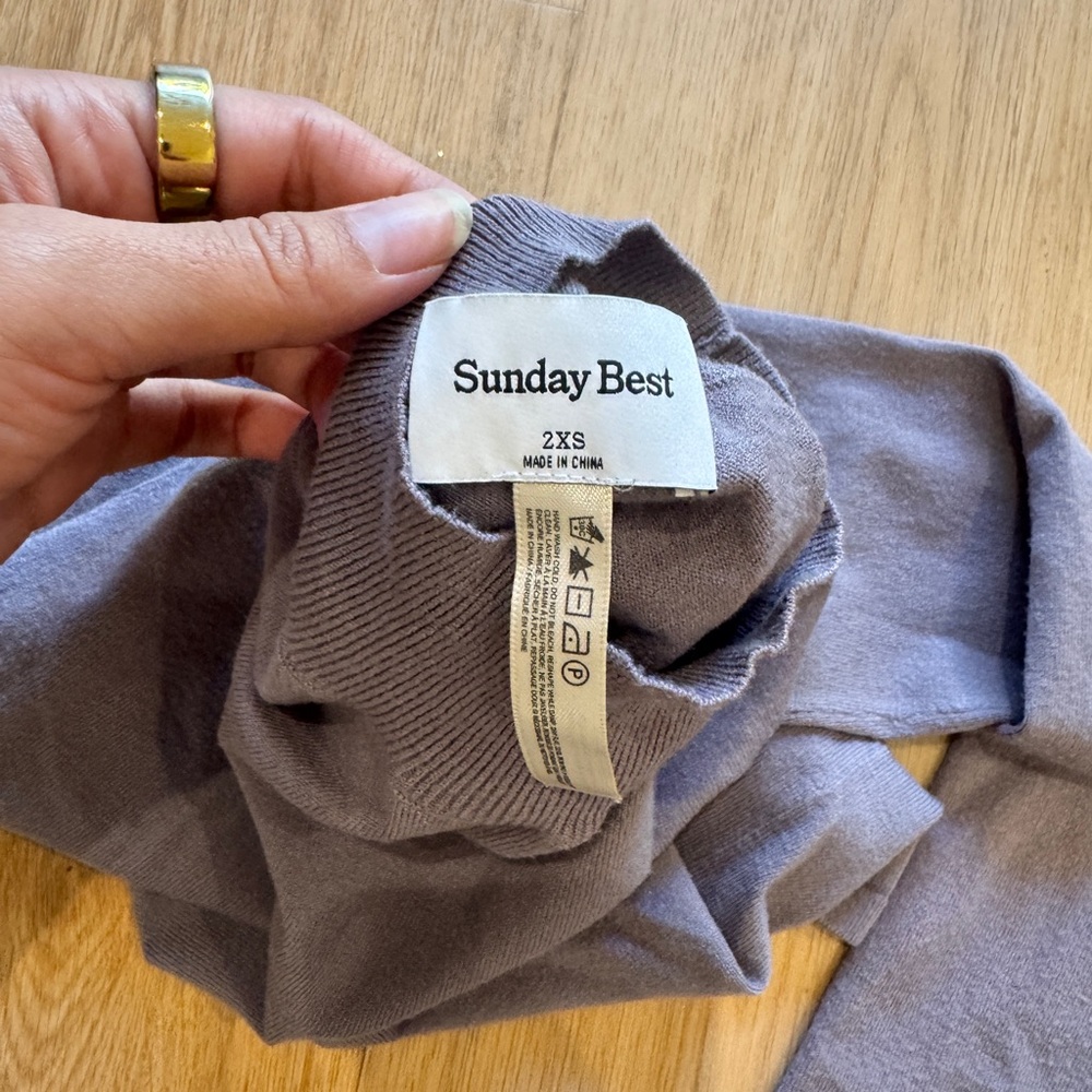 Purple Knit Backless Top - Picture 3 of 3